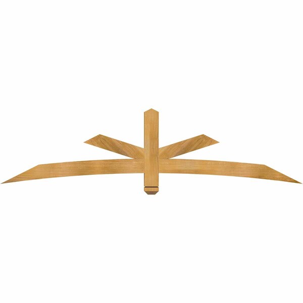 Ekena Millwork Alberta Rough Sawn Timber Gable Bracket, Western Red Cedar, 84"W x 21"H x 4"D x 4"F, 6/12 Pitch GBW084X21X0404ALB00RWR - main